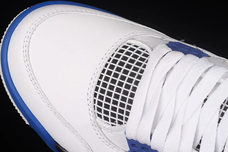 All categories Air Jordan Jordan series basketball shoes Air Jordan 4 pure original version Air Jordan 4 Retro AJ4 Joe 4 white and blue 308497-117